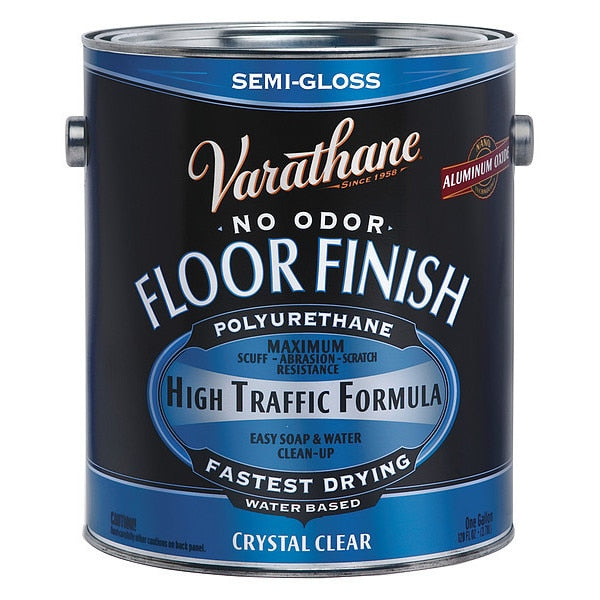 Floor Finish, Clear, Semi-Gloss, 1 gal.
