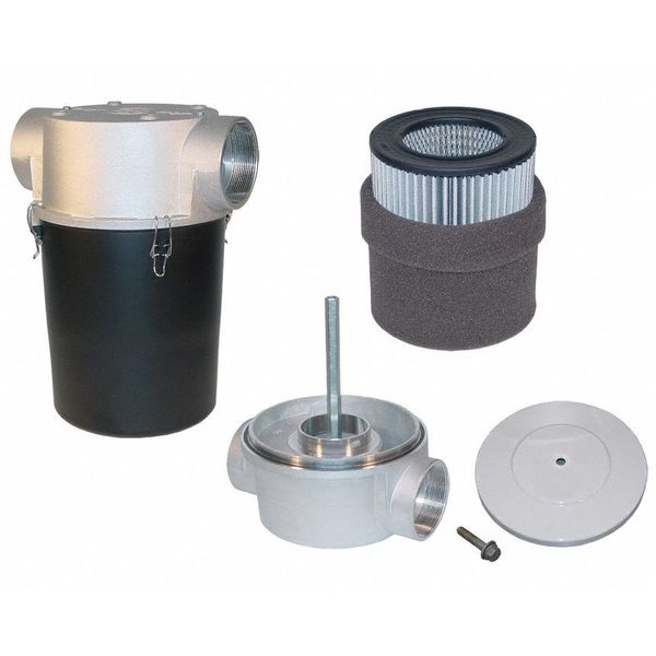 Vacuum Filter, 4 In FNPT, 5 Micron, 520 CFM