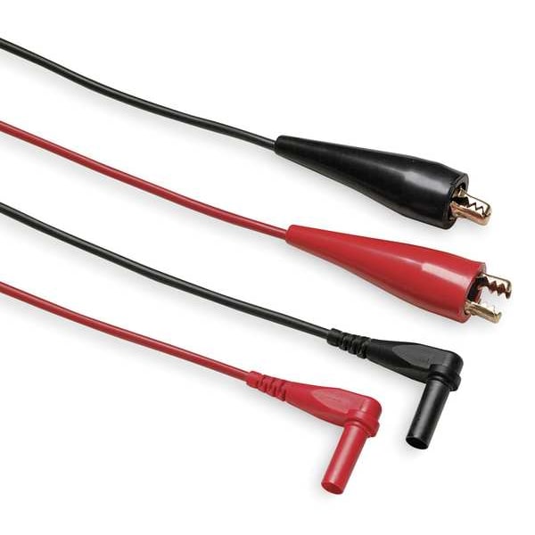 Test Leads, 60 In. L, Black/Red, 30VAC, PR