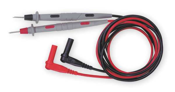 Test Leads, 48 In. L, 1000VAC, Black/Red, PR