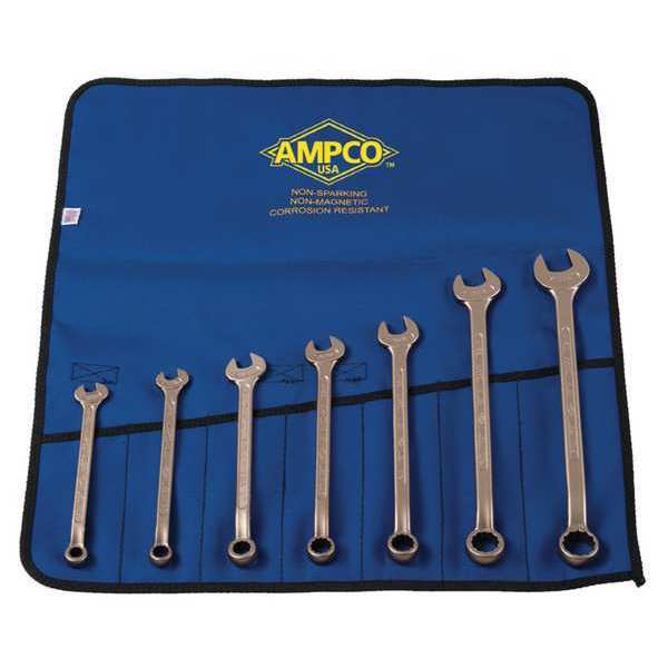 Combo Wrench Set, 3/8-7/8 in, 7 Pc