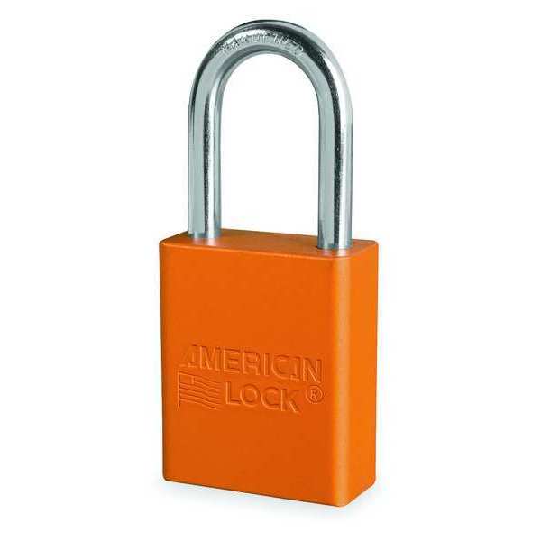 Lockout Padlock, KD, Orange, 1-7/8