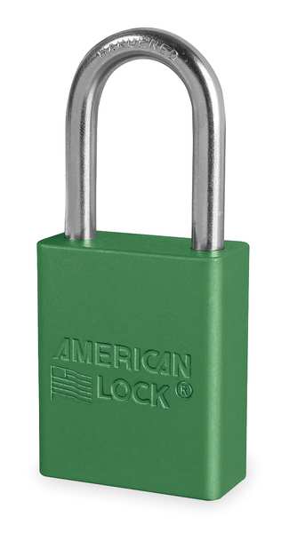 Lockout Padlock, KA, Green, 1-7/8