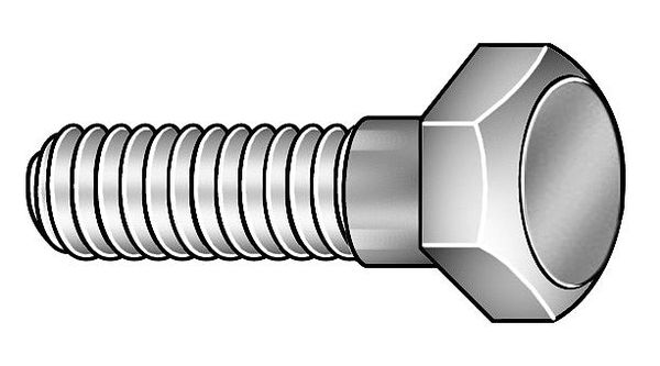 Grade A490, 7/8 in Structural Bolt, Plain Steel, 3 1/2 in L, 15 PK