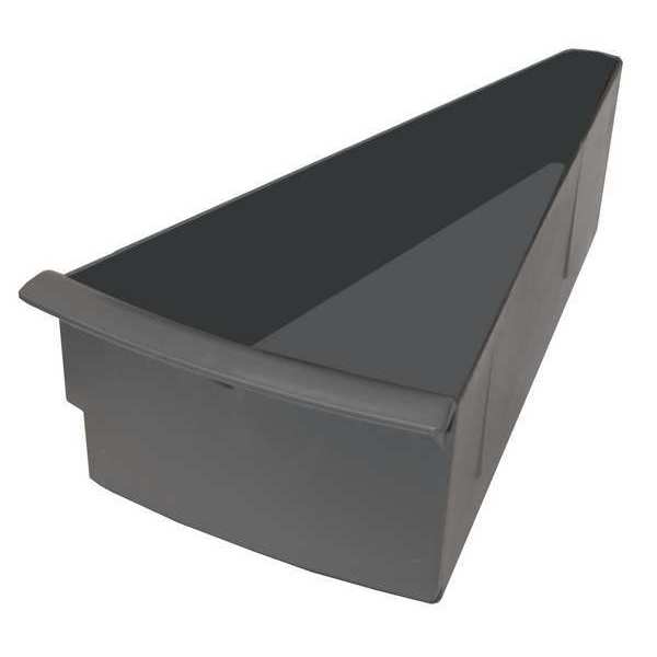 Rotary Bin Pan, Gray, Polypropylene, 6 1/2 in W x 4 1/2 in H