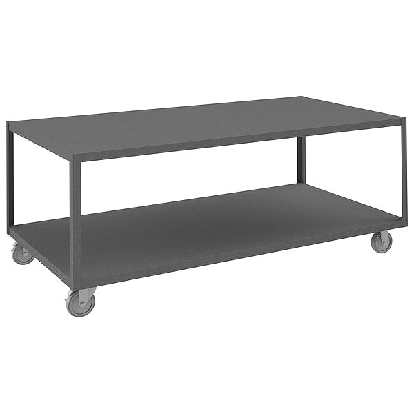 High Deck Portable Table, 2 Shelves