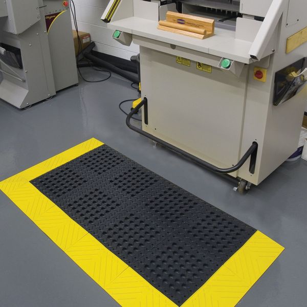 Interlocking Drainage Mat, 3 ft 6 in W x 6 Ft L, 1 In Thick
