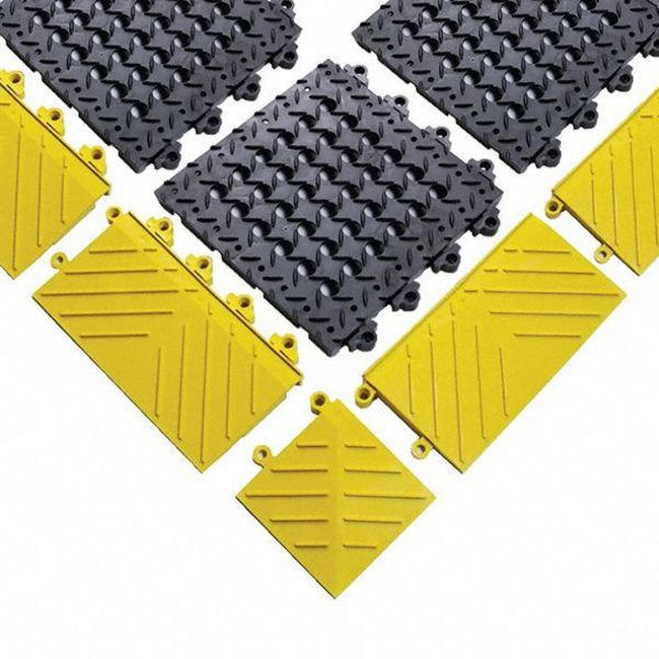 Interlocking Drainage Mat, 3 ft 6 in W x 6 Ft L, 1 In Thick