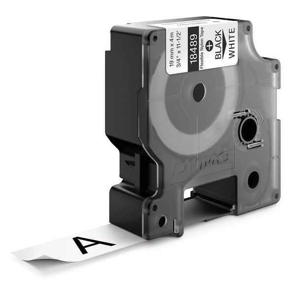 Rhinoâ¢ Label Cartridge, 18 ft. L, Black/White
