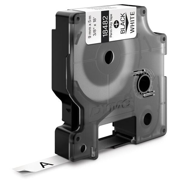 Rhinoâ¢ Label Cartridge, Black/Clear, 18 ft. L