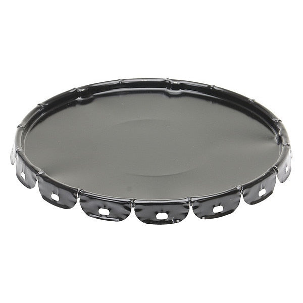 Steel Pail Lid, Black, For Use With 1TMH6