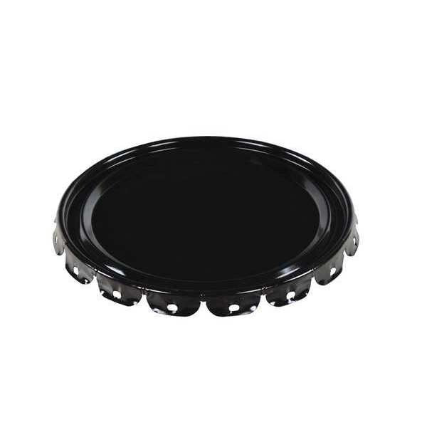 Steel Pail Lid, Black, For Use With 1TMH7