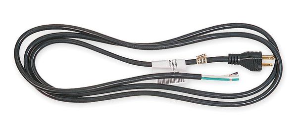 Power Cord, 5-15P, SJO, 8 ft., Blk, 15A, 12/3