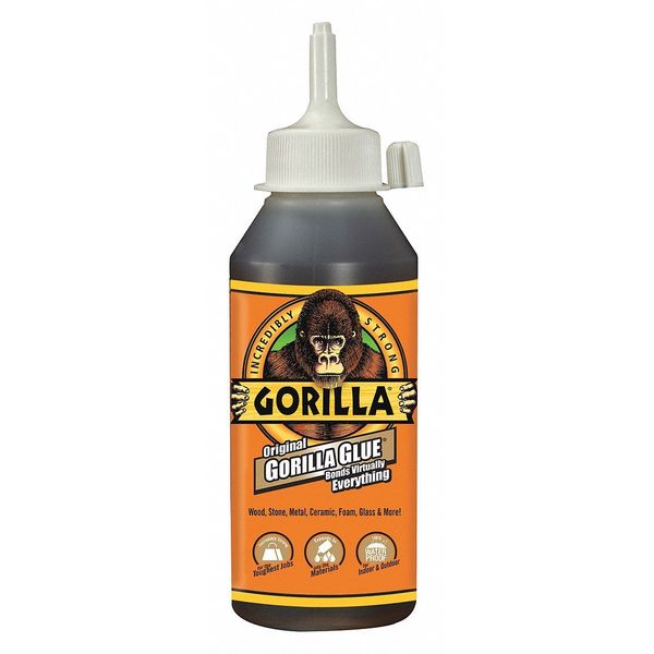 All Purpose Glue, Tan, 24 hr Full Cure, 8 oz, Bottle