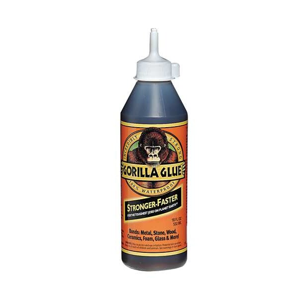 All Purpose Glue, Tan, 24 hr Full Cure, 18 oz, Bottle