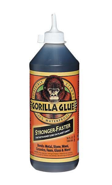 All Purpose Glue, Tan, 24 hr Full Cure, 36 oz, Bottle
