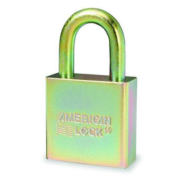 Padlock, Keyed Alike, Standard Shackle, Rectangular Steel Body, Boron Shackle, 3/4 in W