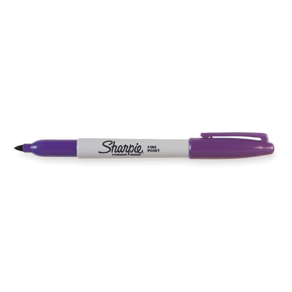 Permanent Marker, Fine Tip Purple PK12