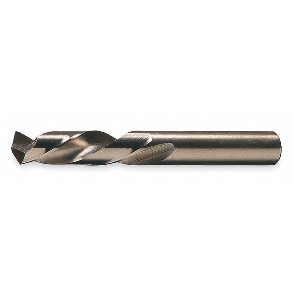 Screw Machine Drill Bit, 3/8 in Size, 135  Degrees Point Angle, Cobalt Steel, Straw/Bronze Finish
