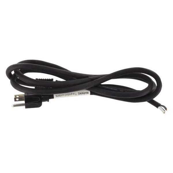 Power Cord, 5-15P, SJO, 6 ft., Blk, 15A, 14/3