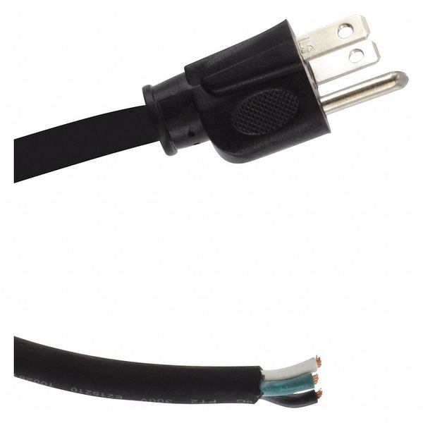 Power Cord, 5-15P, SJO, 6 ft., Blk, 15A, 14/3