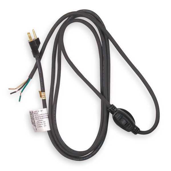 Power Cord, 5-15P, SJO, 12 ft., Blk, 10A, 18/3