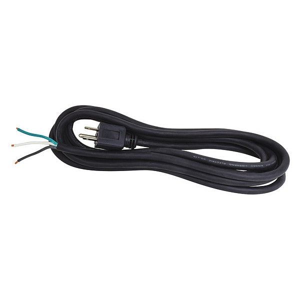 Power Cord, 5-15P, SJO, 12 ft., Blk, 15A, 14/3