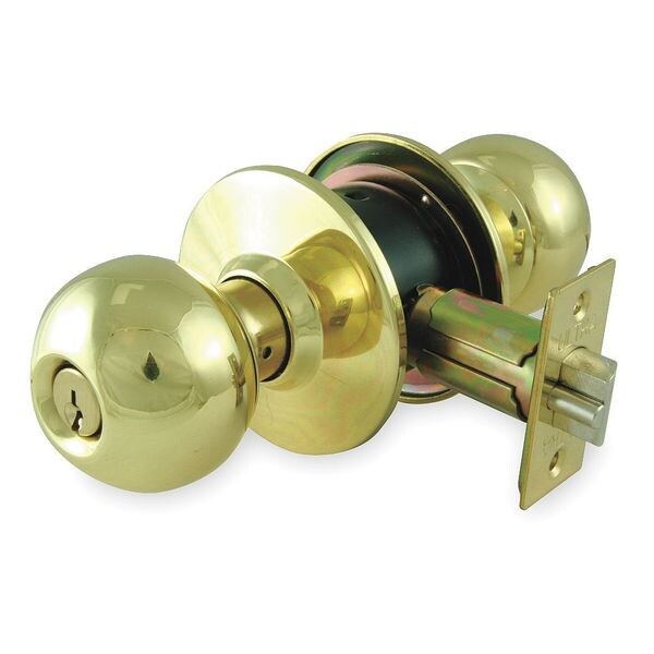 Knob Lockset, Mechanical, Entrance, Grd. 2