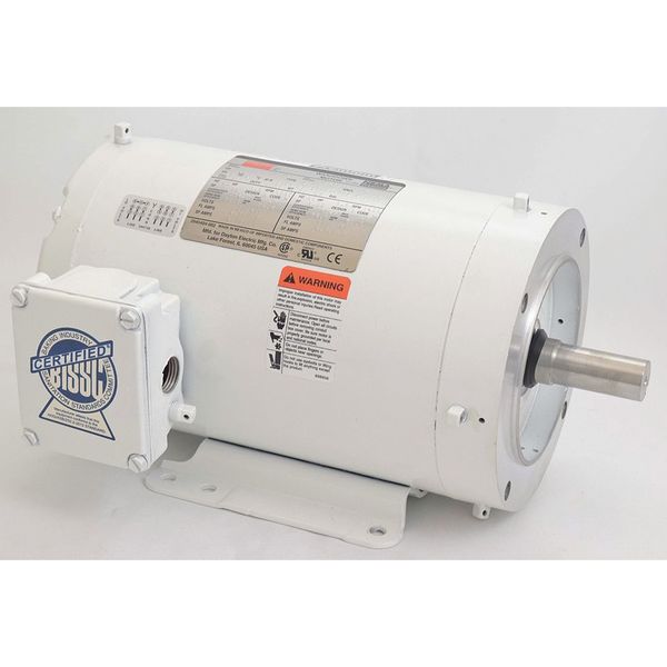 Washdown Mtr, 3 Ph, TENV, 1-1/2 HP, 1740 rpm