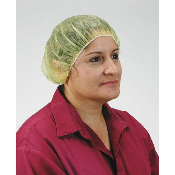 Bouffant Cap, Yellow, Universal, PK100