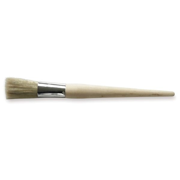 #6 Artist Paint Brush, Synthetic Bristle, Polypropylene Handle, 1