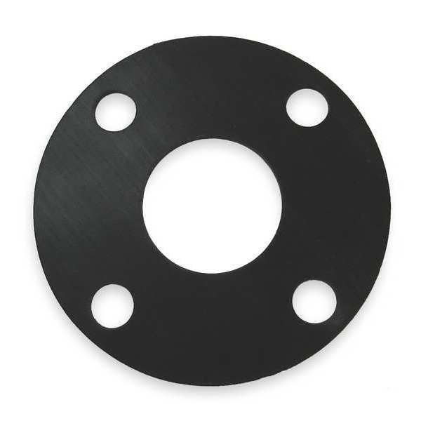 Gasket, Full Face, 3 In, Neoprene, Black