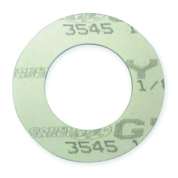 Gasket, Ring, 3 In, PTFE, White
