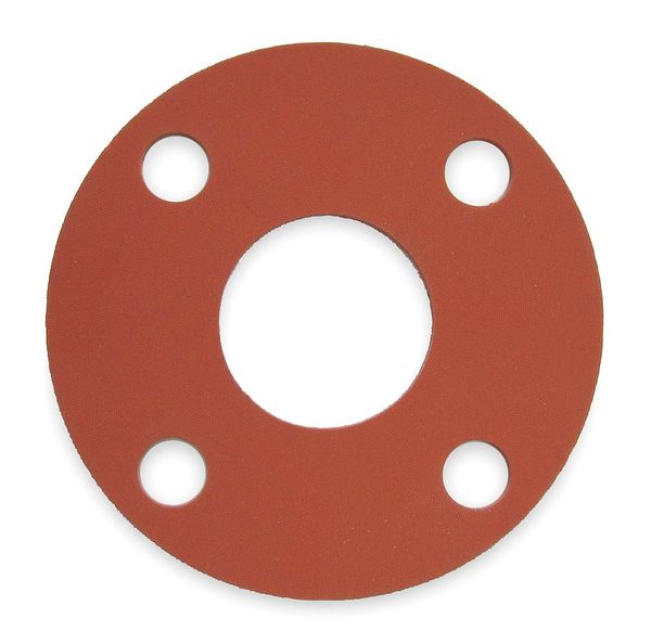 Gasket, Full Face, 1 1/2 In, SBR, Red