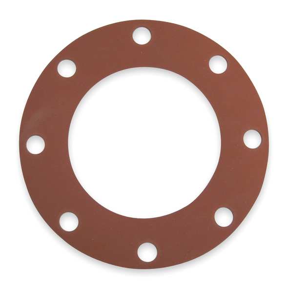 Gasket, Full Face, 4 In, SBR, Red