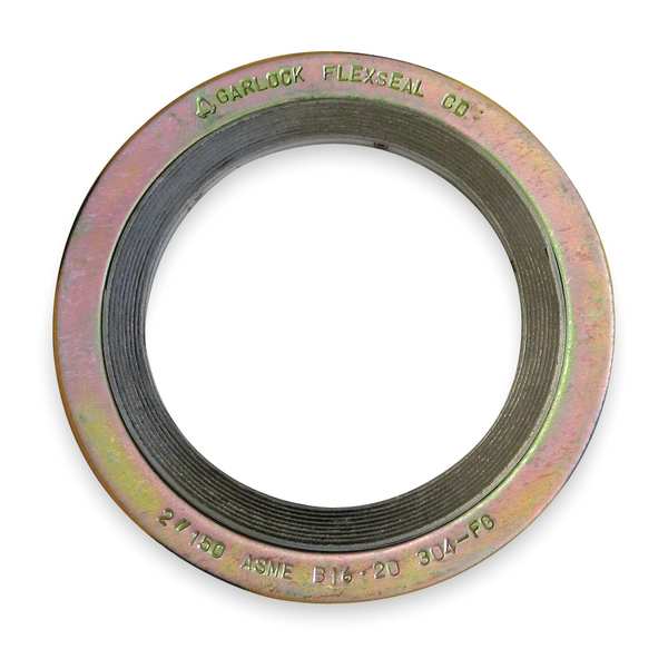Gasket, Ring, 1 In, Metal, Yellow