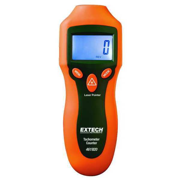 Laser Tachometer, 2 to 99,999 rpm