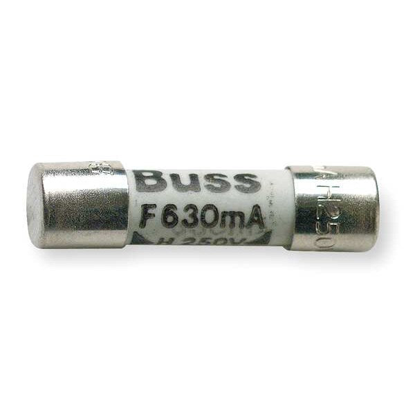 Multimeter Fuse, Fast Acting, 630 mA, GPA Series, 250V AC, Not Rated, 20mm L x 5mm dia