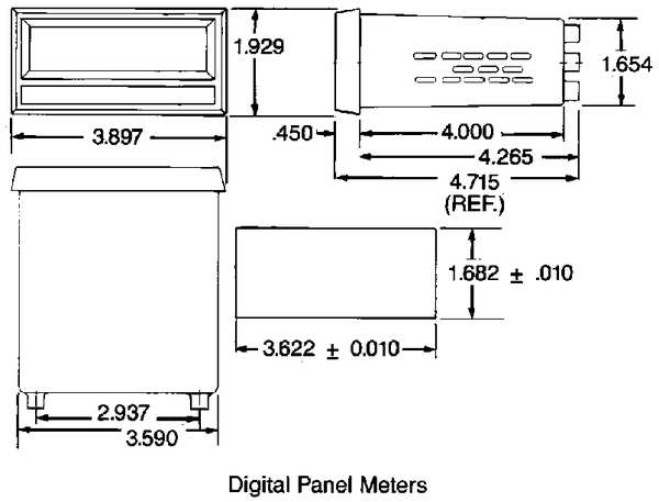 Digital Panel Meter, DC Voltage
