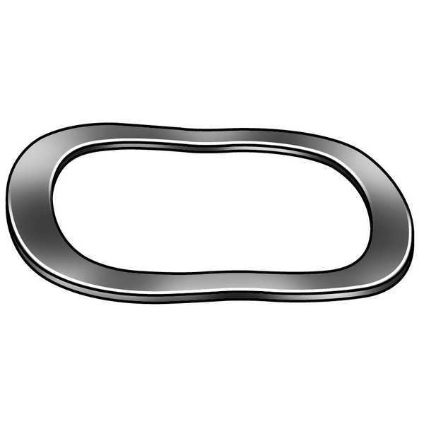 Disc Spring, Wave, 1.25, High Carb Stl, PK25