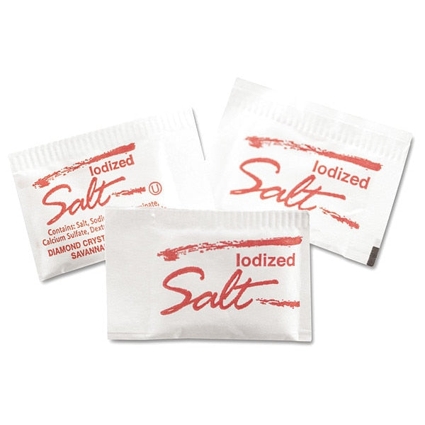 Salt Packet, .75gram, Bulk, PK3000