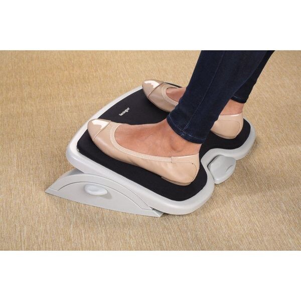 Footrest, Memory Foam, Gray