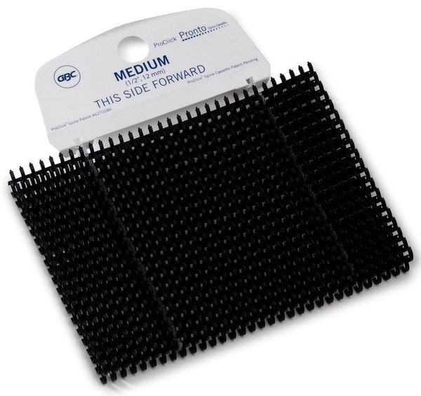 Binding Spines, Small, Black, PK100