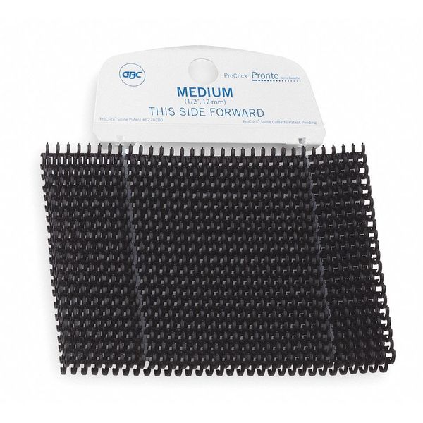 Binding Spines, Small, Black, PK100