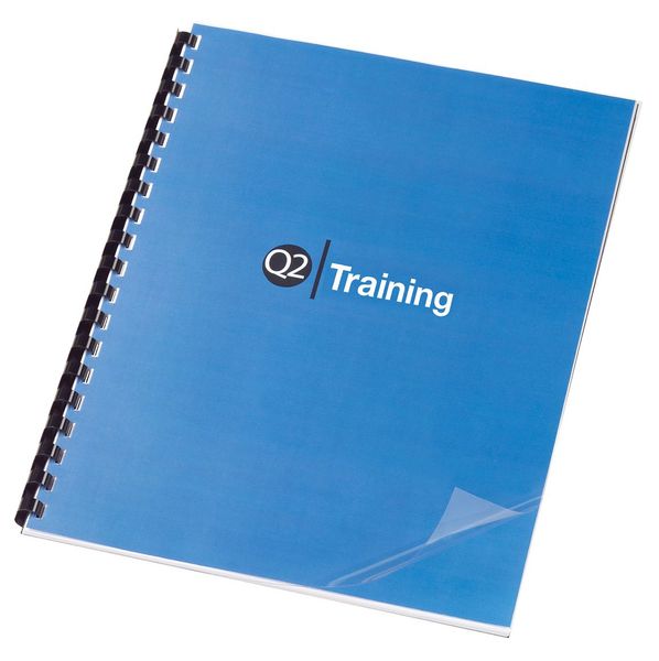 Binding Covers, Plastic, Clear, PK100