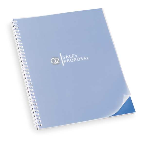 Binding Covers, Plastic, Frost, PK25