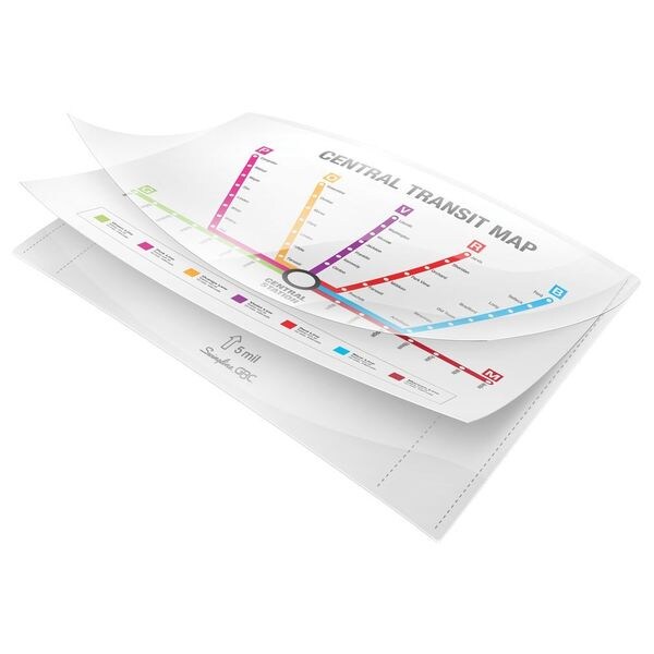 Heat Laminating Pouches, 11-1/2x9in, PK100