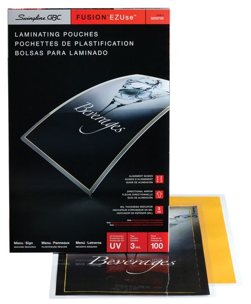 Laminating Pouches, 17-1/2x11in, PK100