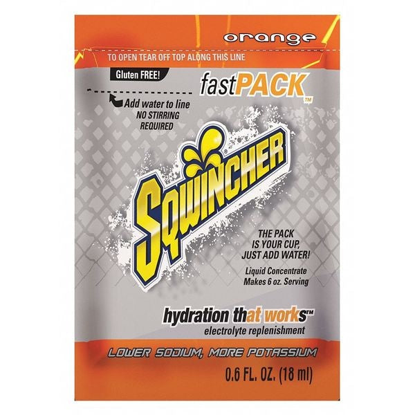 Sports Drink Liquid Concentrate 0.6 oz., Orange, Pk50