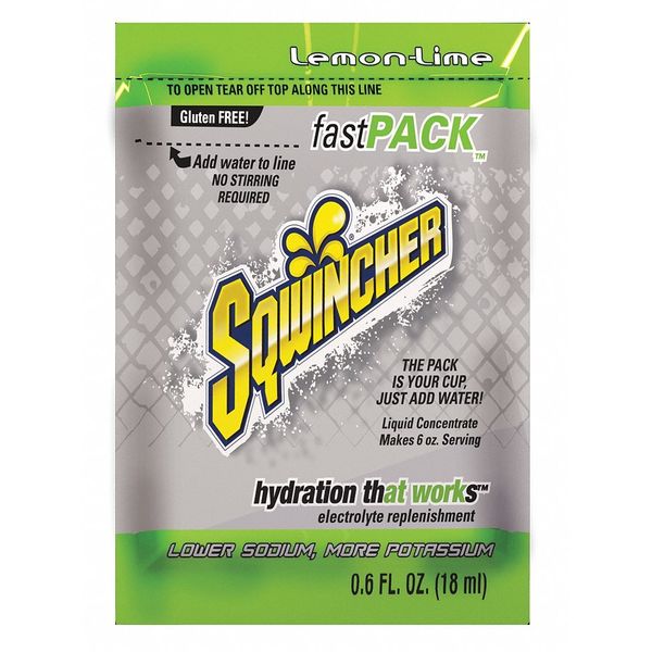 Sports Drink Liquid Concentrate 0.6 oz., Lemon-Lime, Pk50